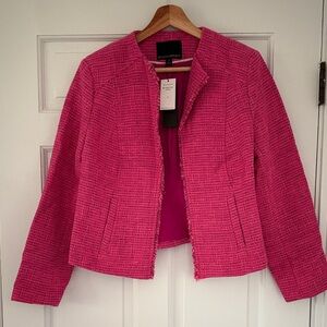 Banana Republic Pink Italian Flannel Blazer